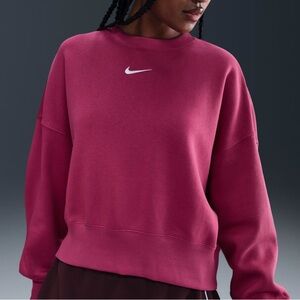 Women’s Nike Phoenix Fleece Oversized Crop Crewneck Sweatshirt
